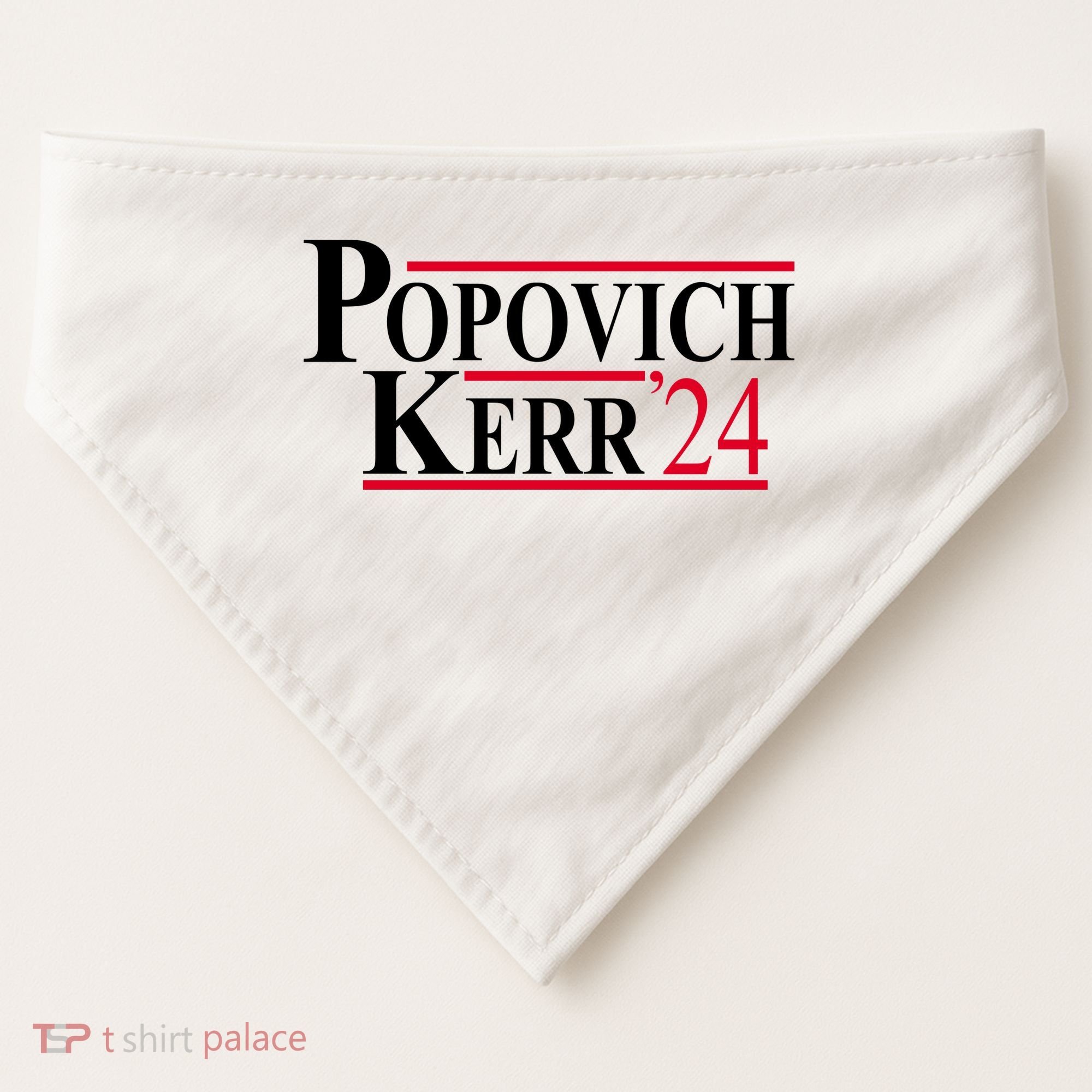 Popovich Kerr 2024 Election USA-Made Doggie Bandana