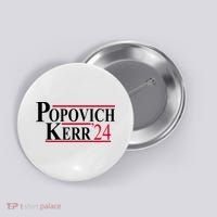 Popovich Kerr 2024 Election Button thumb 0