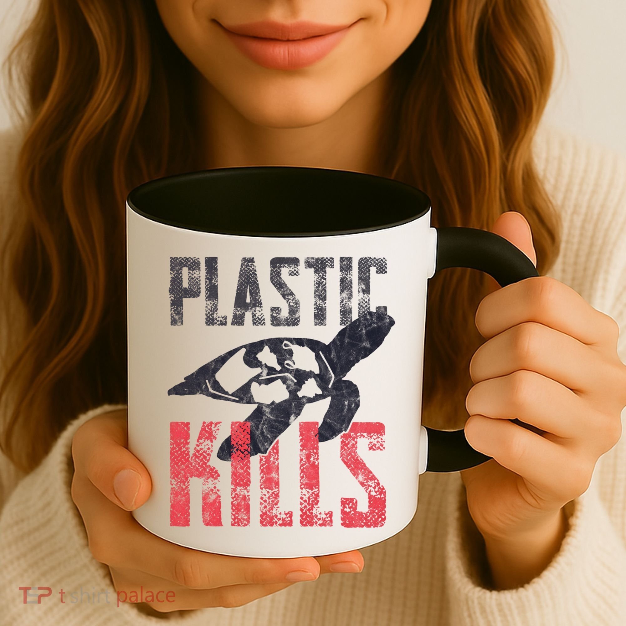 Plastic Kills A Turtle Lover Meaningful Gift Coffee Mug