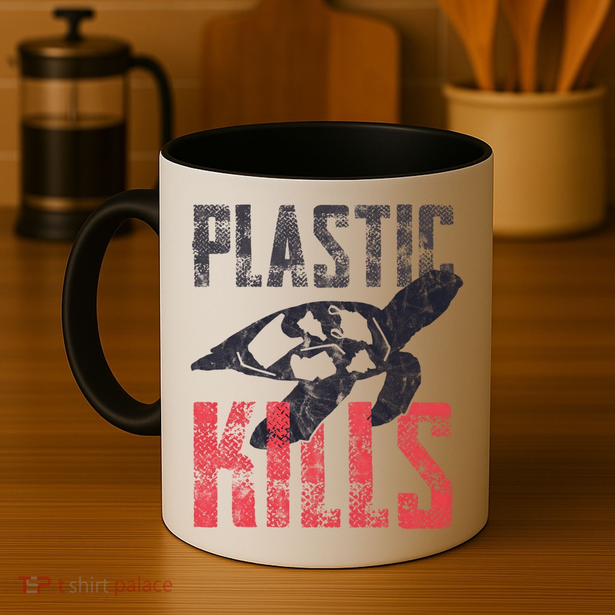 Plastic Kills A Turtle Lover Meaningful Gift Coffee Mug