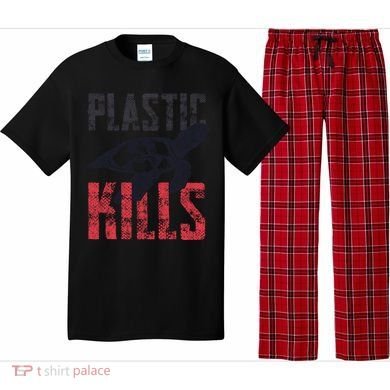 Plastic Kills A Turtle Lover Meaningful Gift Pajama Set