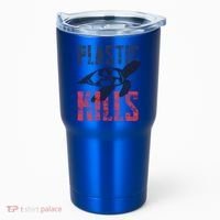 Plastic Kills A Turtle Lover Meaningful Gift Tumbler thumb 0