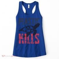 Plastic Kills A Turtle Lover Meaningful Gift Women's Tank Top thumb 0