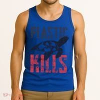 Plastic Kills A Turtle Lover Meaningful Gift Tank Top thumb 3