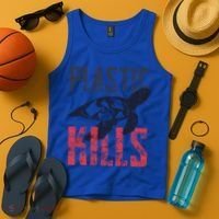 Plastic Kills A Turtle Lover Meaningful Gift Tank Top thumb 4