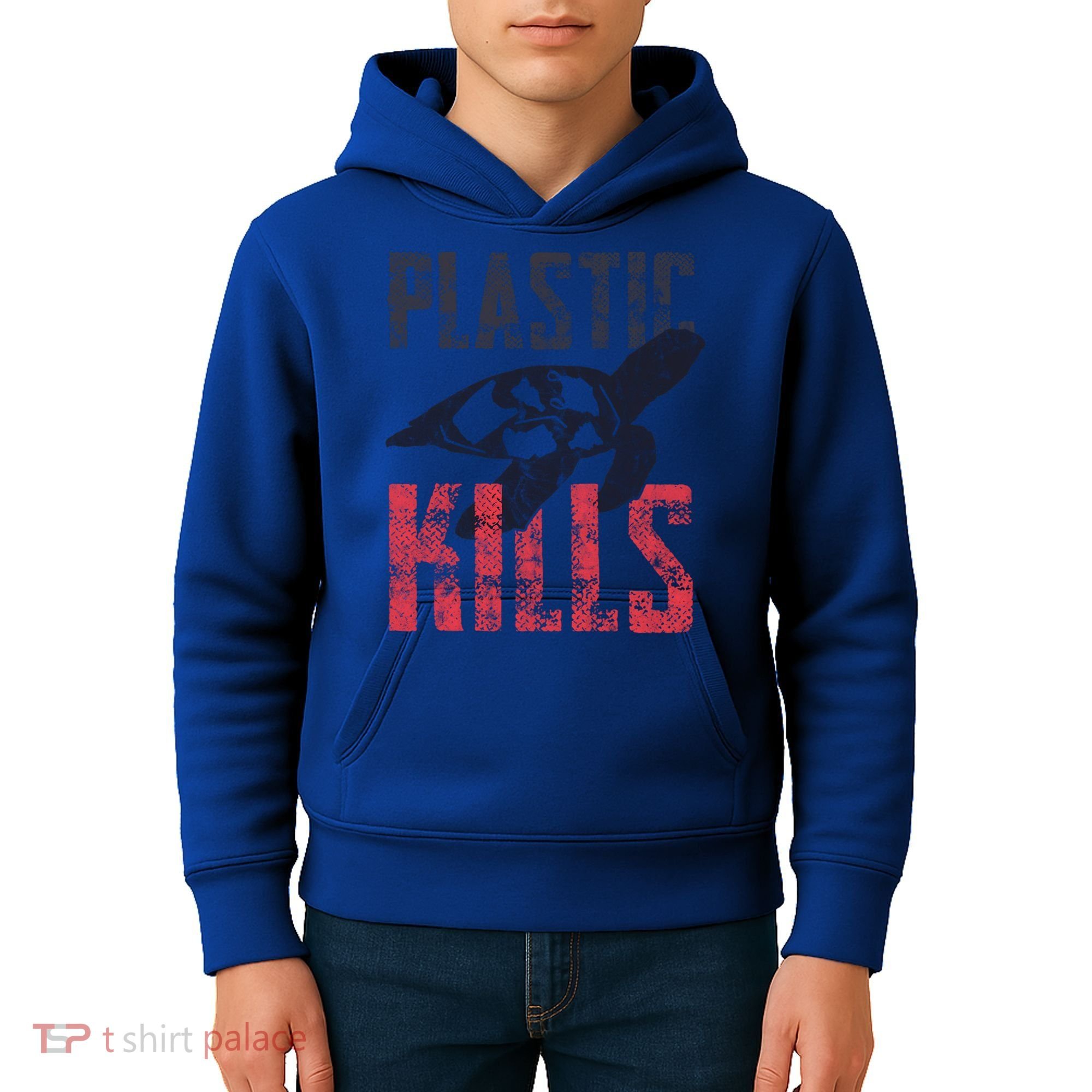 Plastic Kills A Turtle Lover Meaningful Gift Kids Hoodie