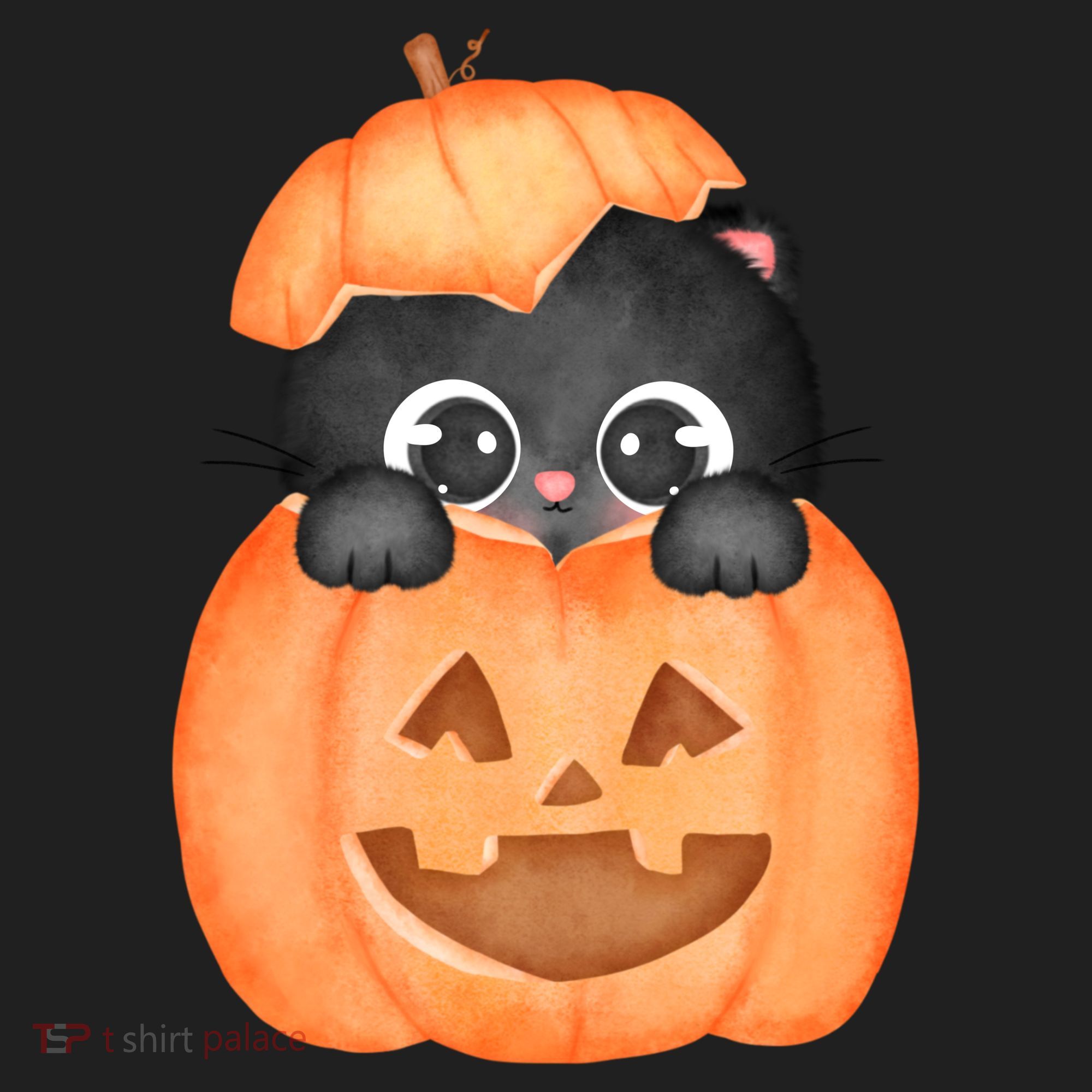 Pumpkin Kitty Cute Halloween Women's Sweatshirt