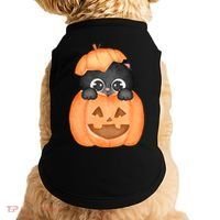 Pumpkin Kitty Cute Halloween Doggie Tank thumb 0