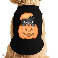 Pumpkin Kitty Cute Halloween Doggie Tank thumb 0