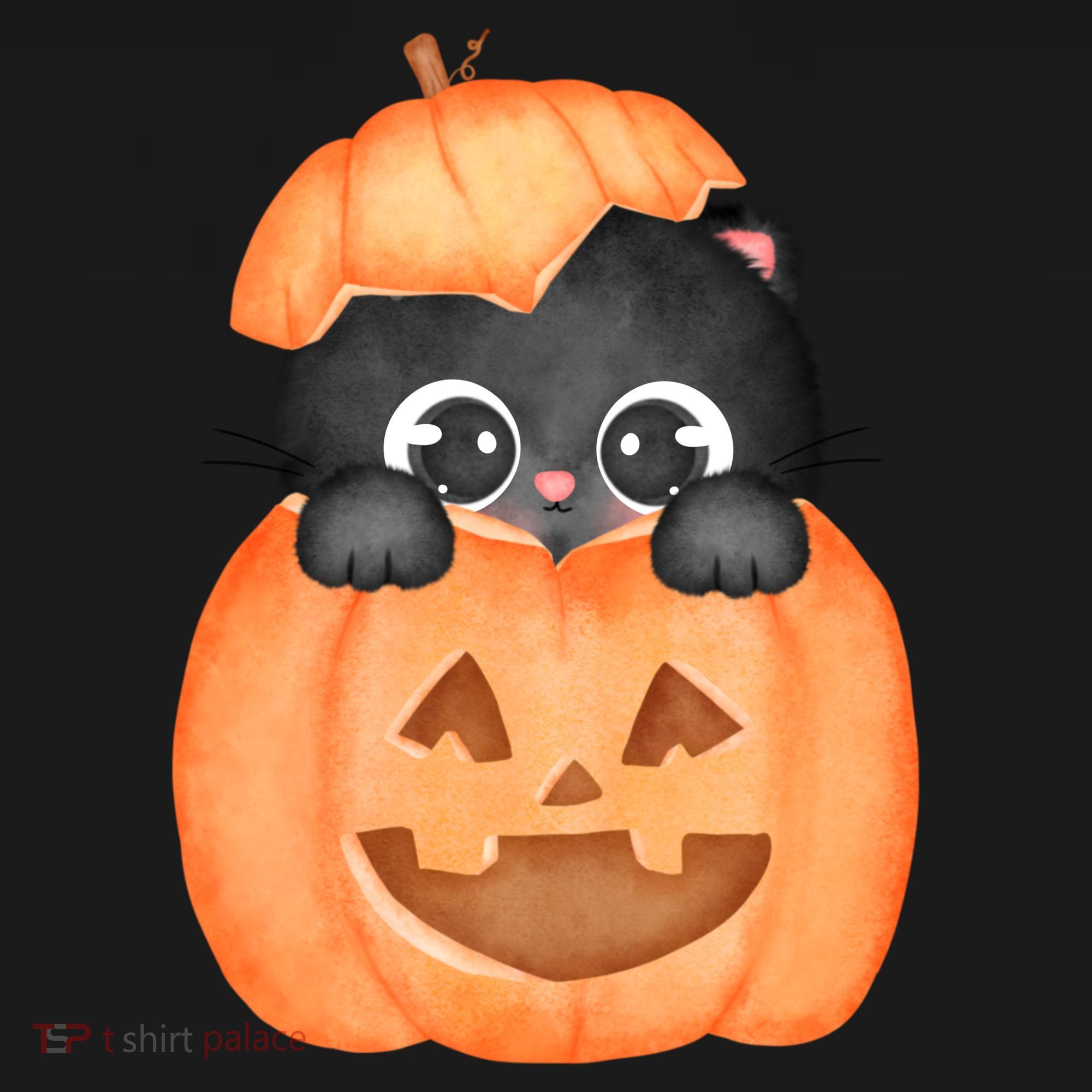 Pumpkin Kitty Cute Halloween Backpack