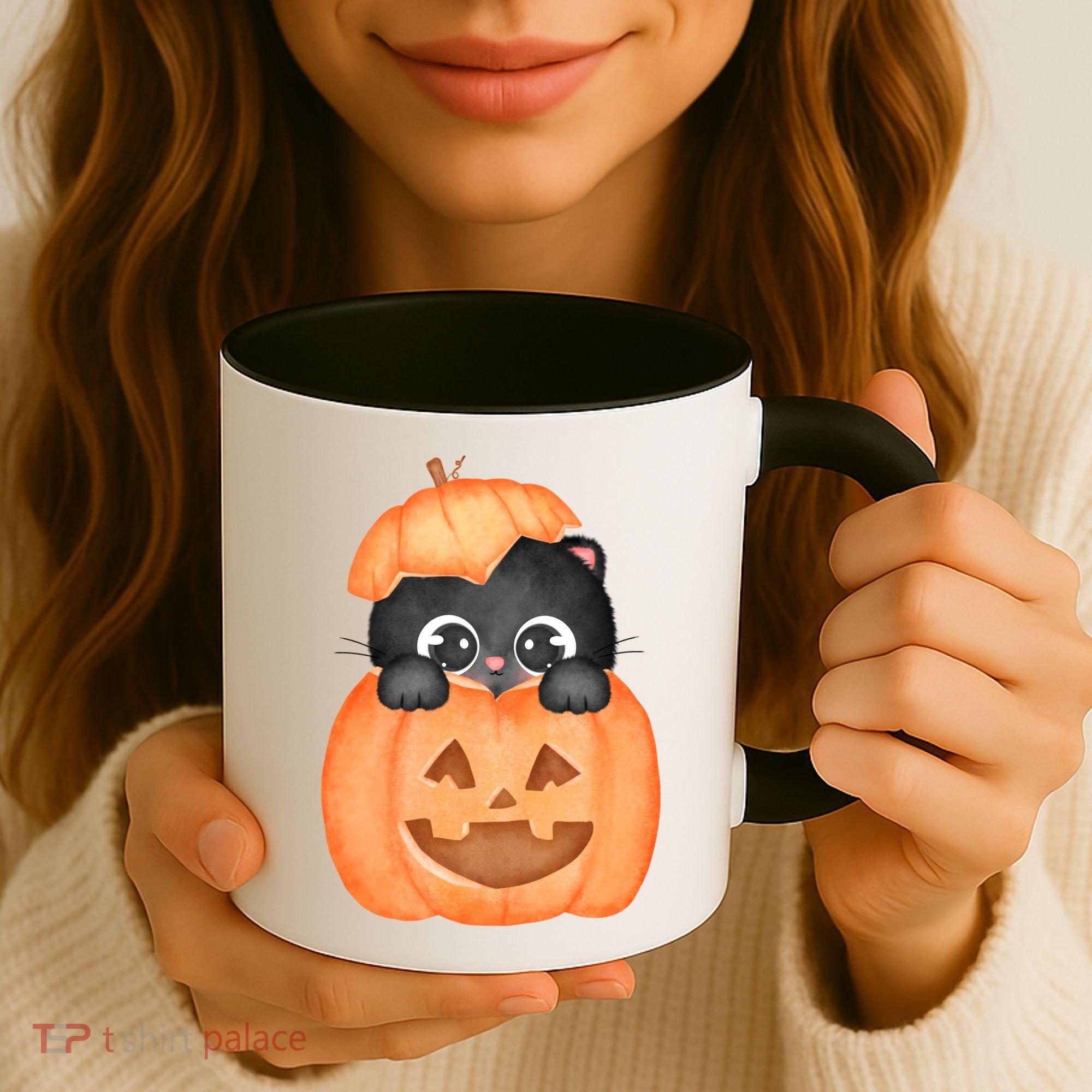 Pumpkin Kitty Cute Halloween Coffee Mug