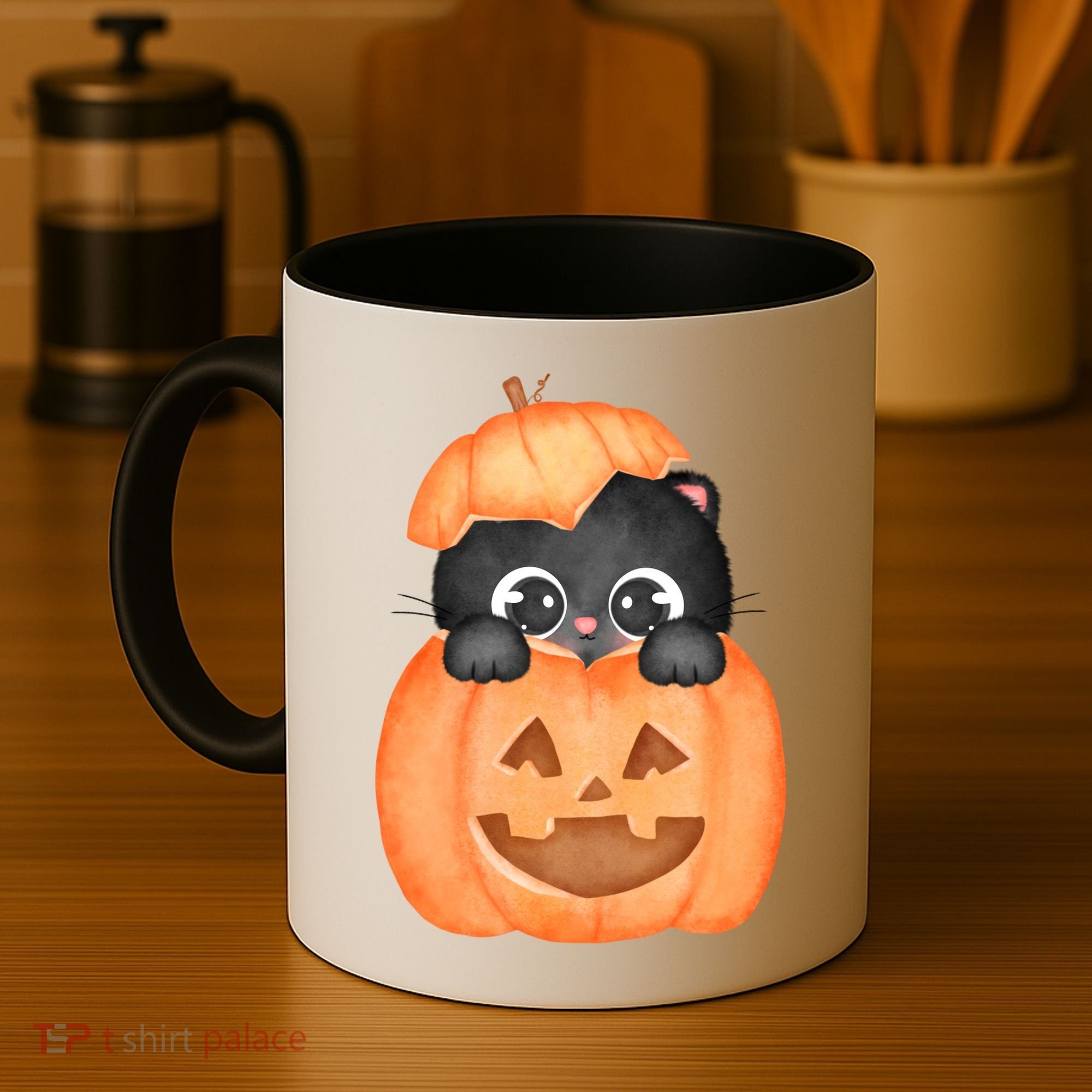 Pumpkin Kitty Cute Halloween Coffee Mug