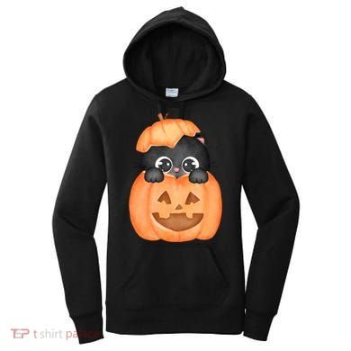 Pumpkin Kitty Cute Halloween Women's Hoodie