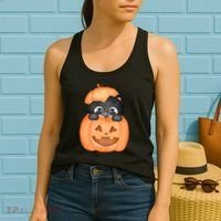 Pumpkin Kitty Cute Halloween Women's Tank Top thumb 2