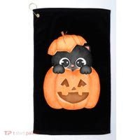 Pumpkin Kitty Cute Halloween Golf Towel thumb 0
