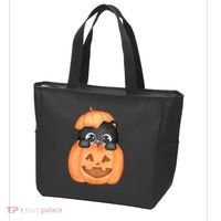 Pumpkin Kitty Cute Halloween Tote Bag thumb 3