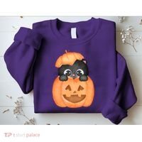 Pumpkin Kitty Cute Halloween Sweatshirt thumb 2