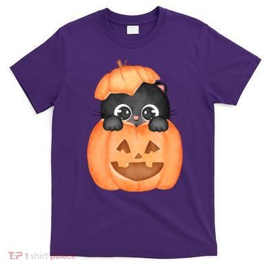 Pumpkin Kitty Cute Halloween T-Shirt