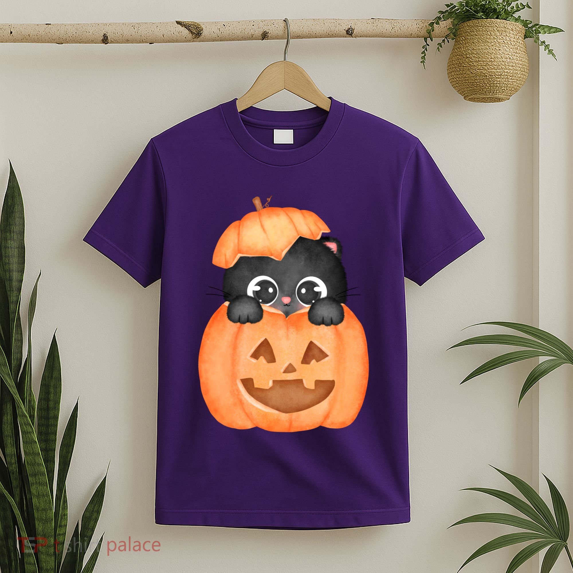 Pumpkin Kitty Cute Halloween T-Shirt