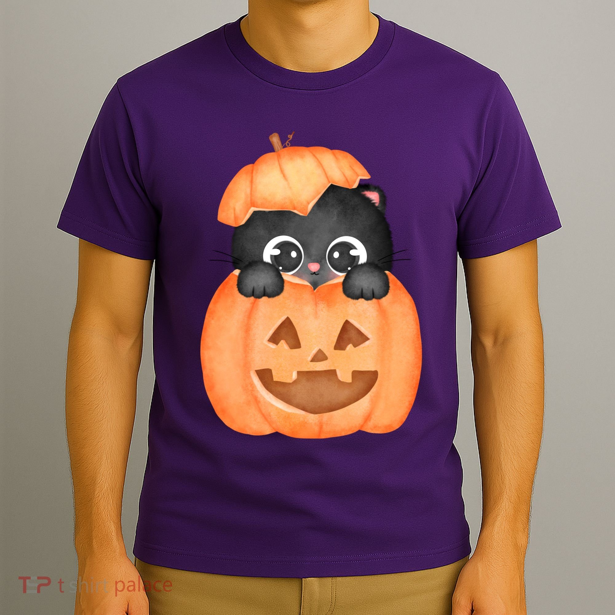 Pumpkin Kitty Cute Halloween T-Shirt