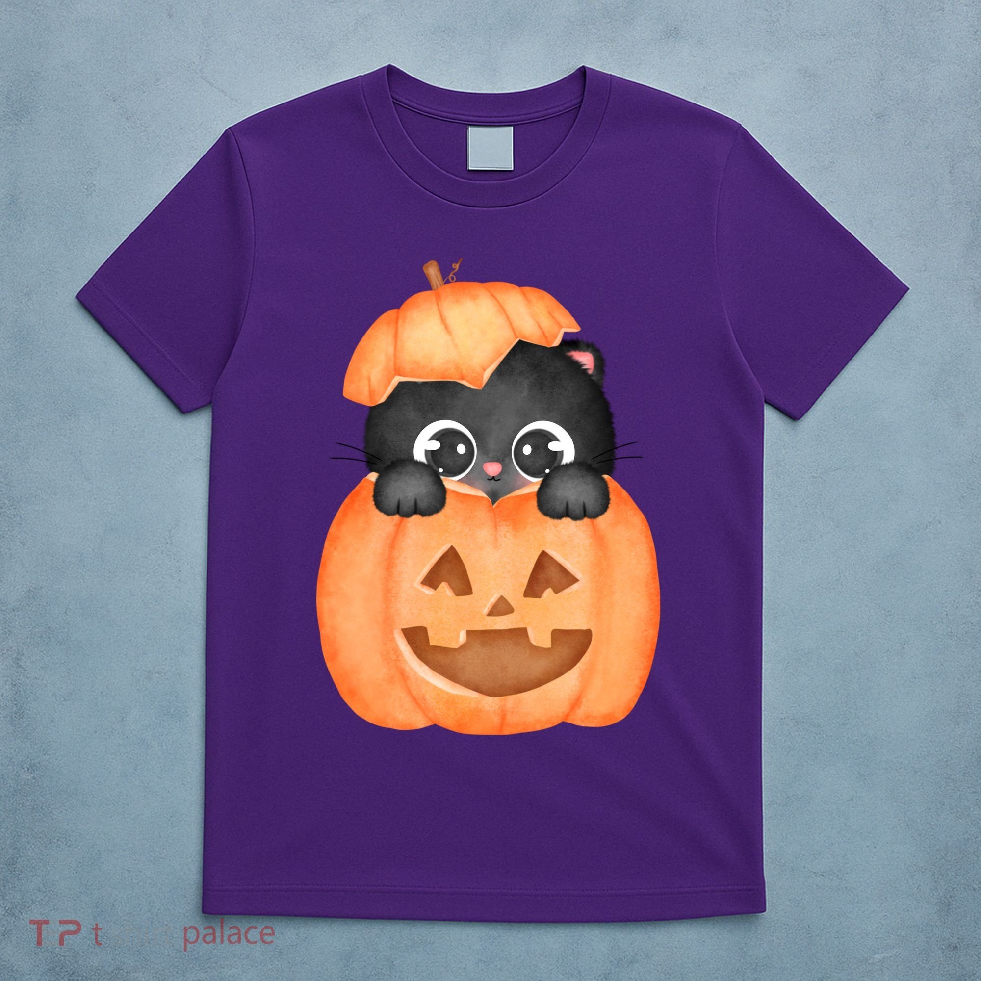 Pumpkin Kitty Cute Halloween T-Shirt