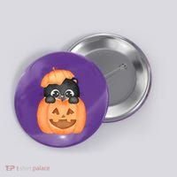 Pumpkin Kitty Cute Halloween Button thumb 0