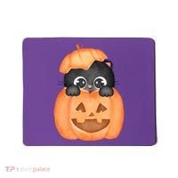 Pumpkin Kitty Cute Halloween Mousepad thumb 0