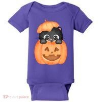 Pumpkin Kitty Cute Halloween Baby Bodysuit thumb 0
