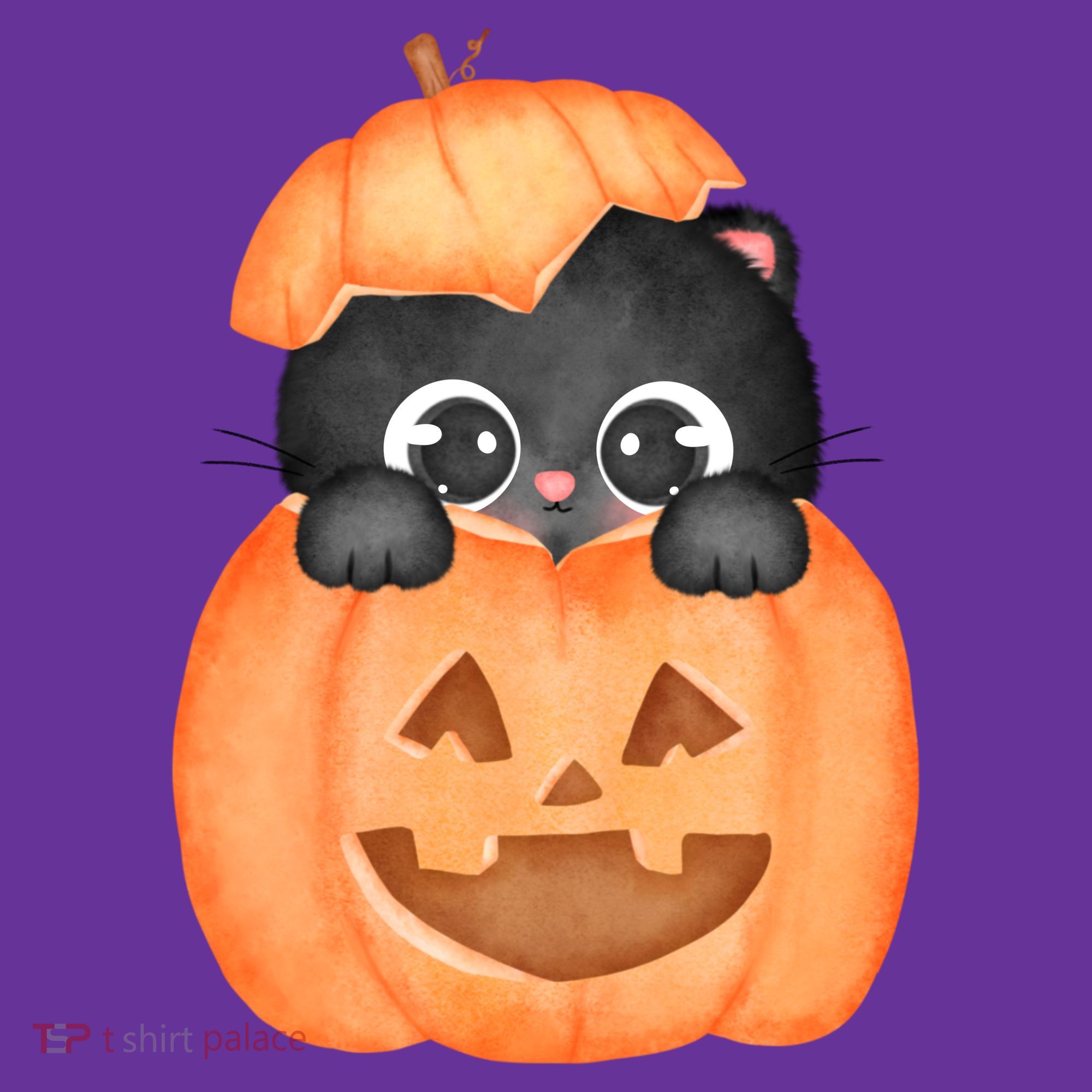 Pumpkin Kitty Cute Halloween Baby Bodysuit