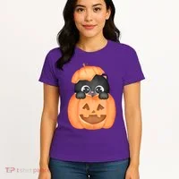 Pumpkin Kitty Cute Halloween Women's T-Shirt thumb 4