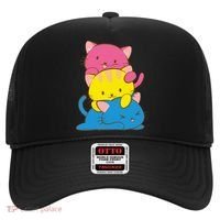 Pansexual Kawaii Cat Anime Art Cute Pan Pride Hat thumb 0