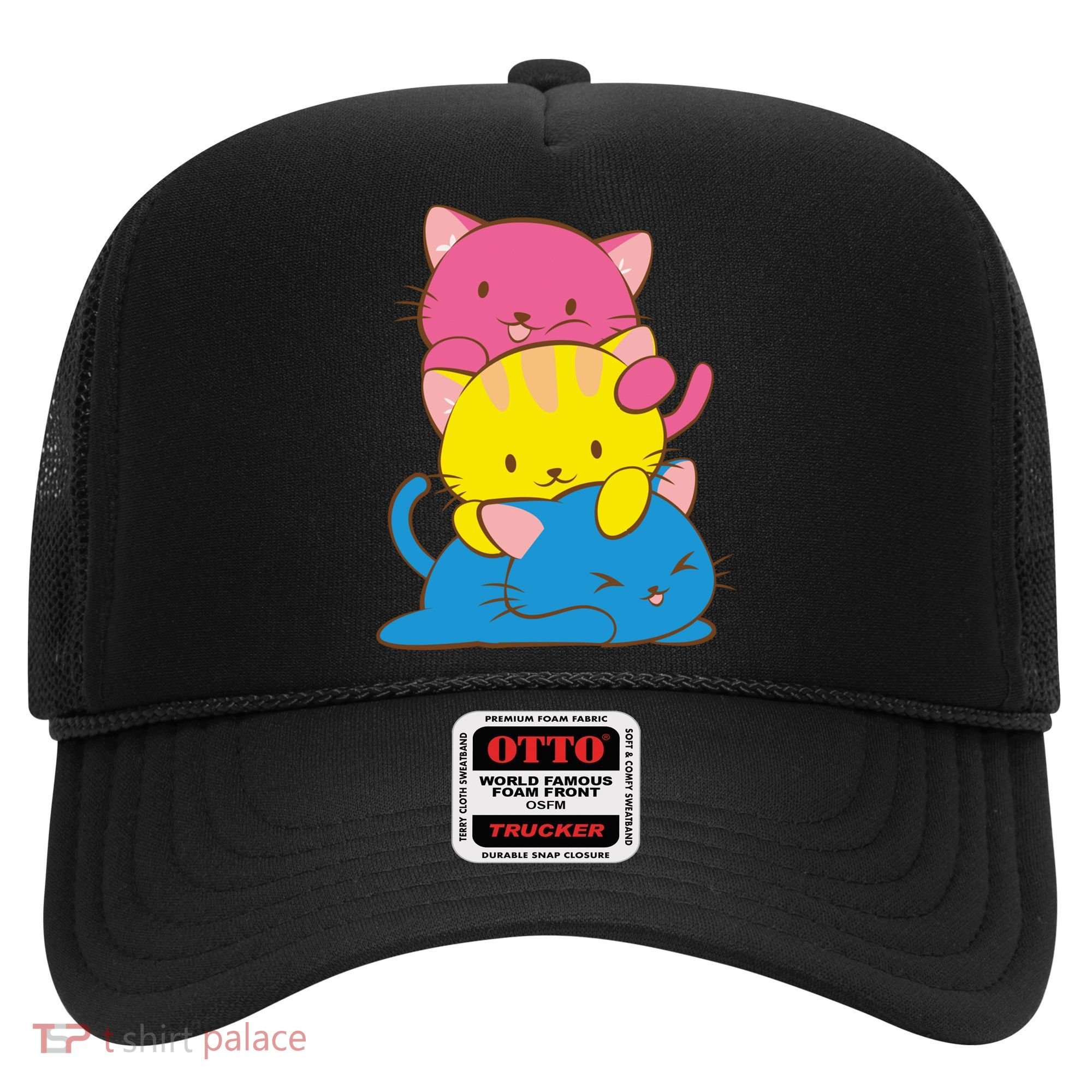 Pansexual Kawaii Cat Anime Art Cute Pan Pride Hat