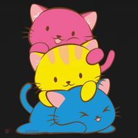 Pansexual Kawaii Cat Anime Art Cute Pan Pride Visor thumb 3
