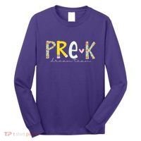 Pre K Dream Team First Day Of School Long Sleeve Shirt thumb 0