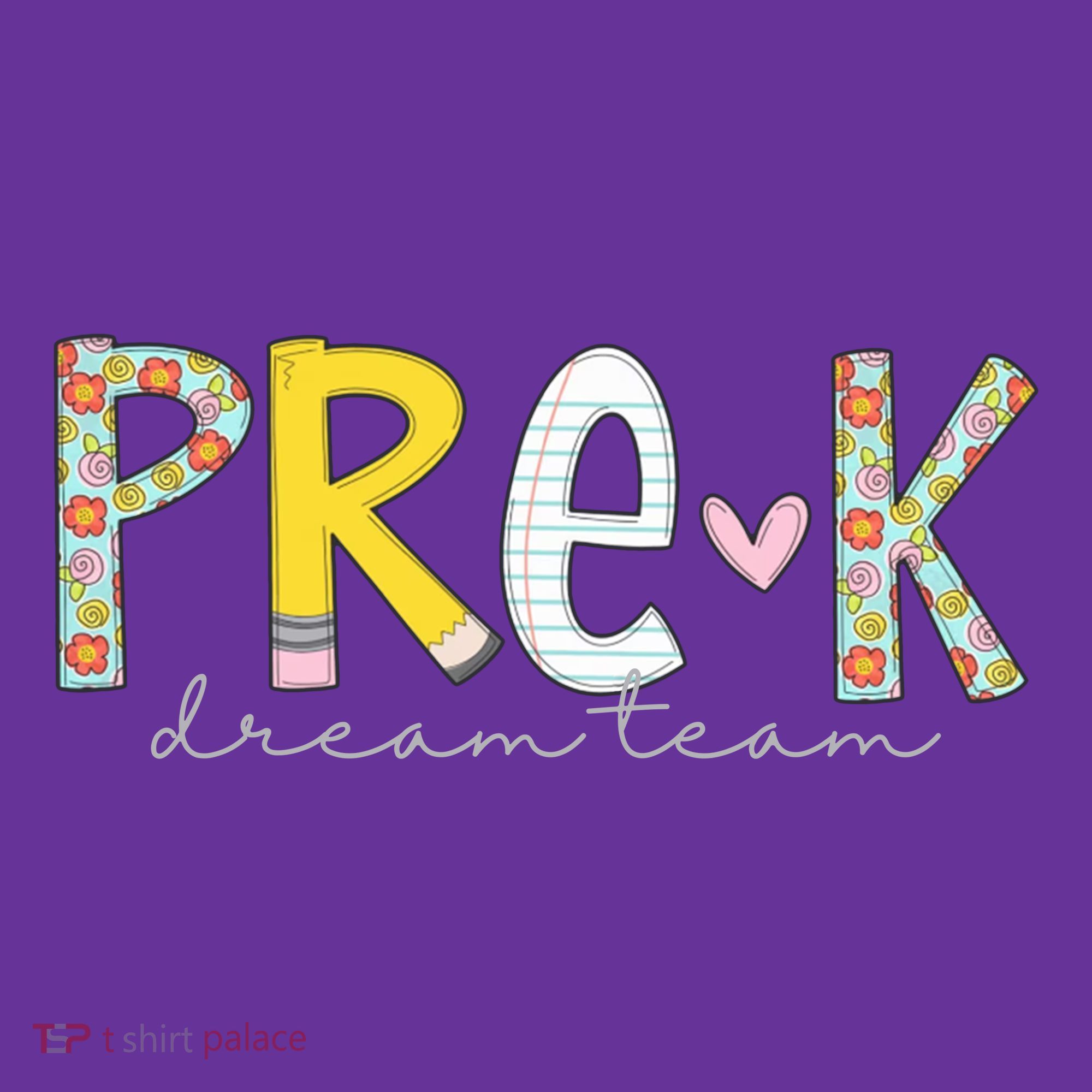 Pre K Dream Team First Day Of School Button