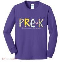 Pre K Dream Team First Day Of School Kids Long Sleeve Shirt thumb 0