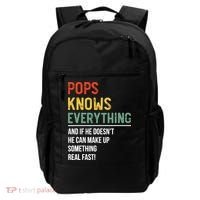 Pops Knows Everything Father's Day Pops Backpack thumb 0