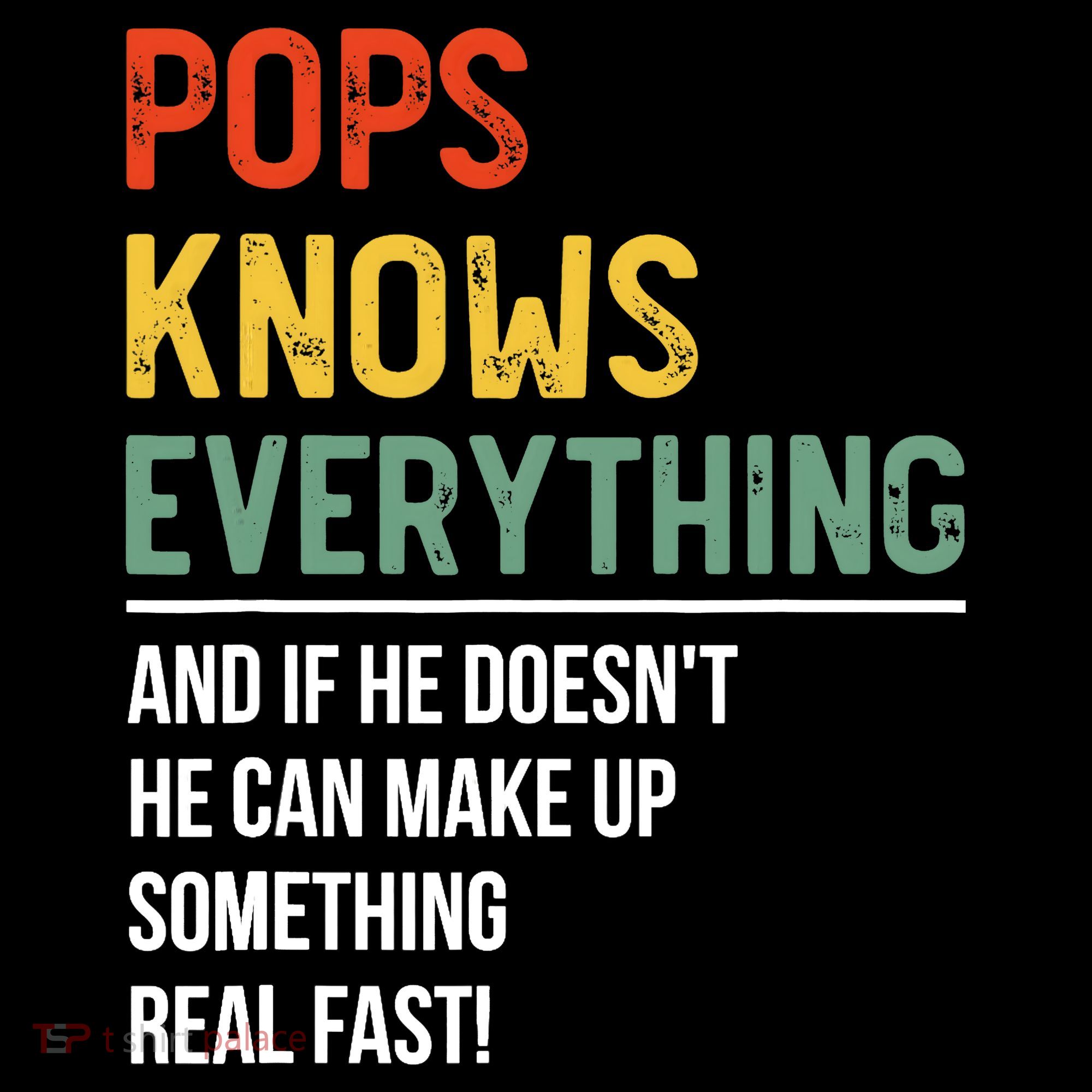 Pops Knows Everything Father's Day Pops Ornament