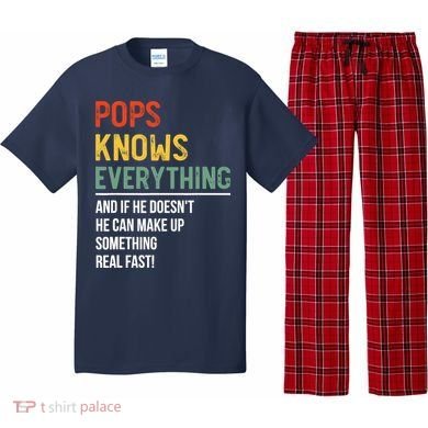 Pops Knows Everything Father's Day Pops Pajama Set