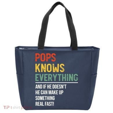Pops Knows Everything Father's Day Pops Tote Bag