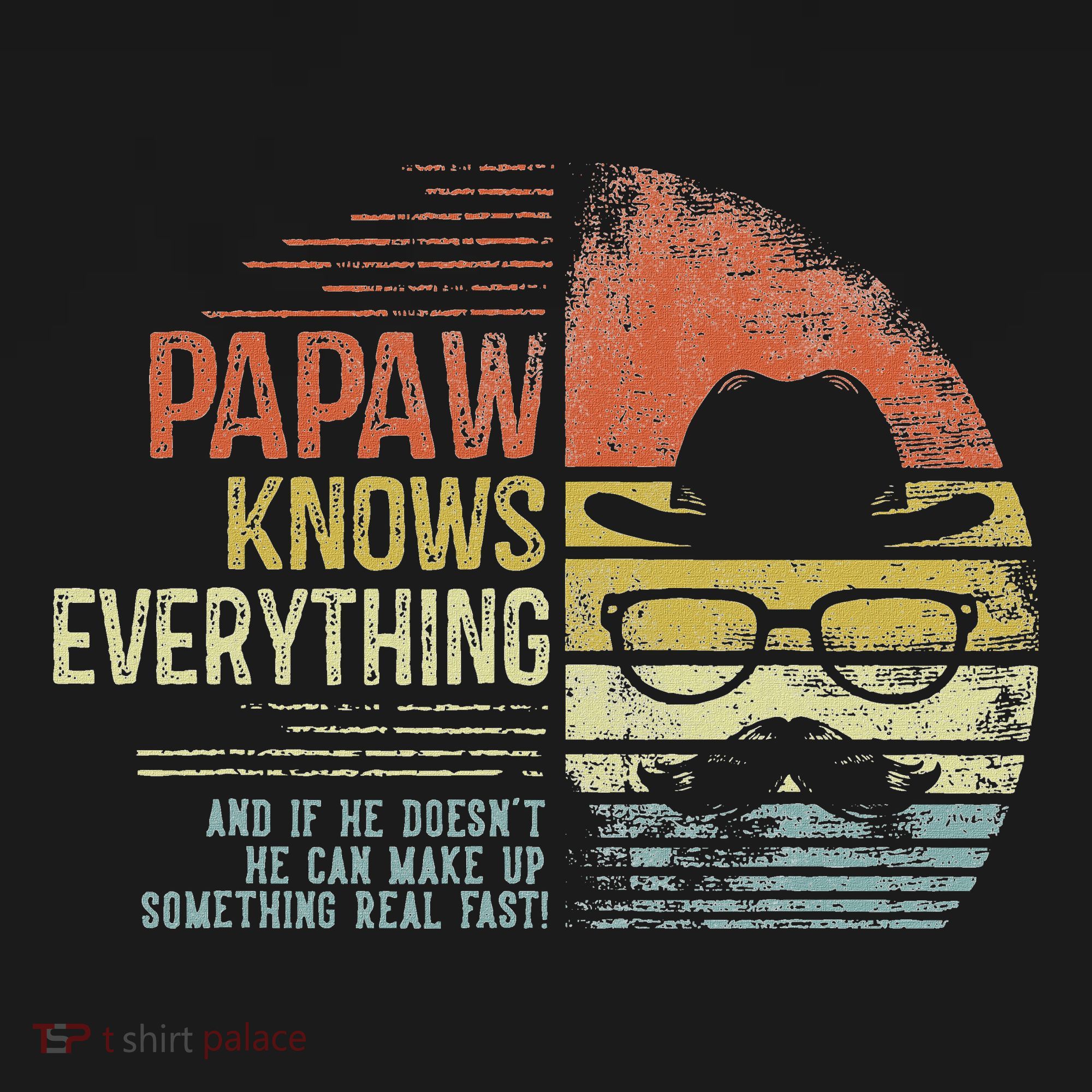 Papaw Knows Everything Funny Papaw Gag Gifts Birthday Sweatshirt