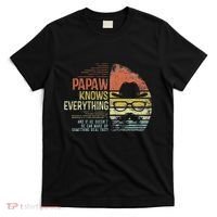 Papaw Knows Everything Funny Papaw Gag Gifts Birthday T-Shirt thumb 0