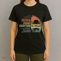 Papaw Knows Everything Funny Papaw Gag Gifts Birthday T-Shirt thumb 4