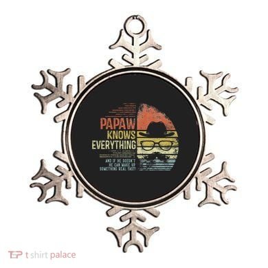 Papaw Knows Everything Funny Papaw Gag Gifts Birthday Ornament
