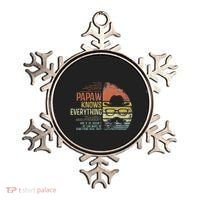 Papaw Knows Everything Funny Papaw Gag Gifts Birthday Ornament thumb 0