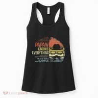 Papaw Knows Everything Funny Papaw Gag Gifts Birthday Women's Tank Top thumb 0