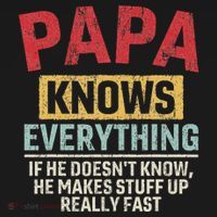 Papa Knows Everything Funny FatherS Day Papa Gift Baby Bodysuit thumb 2