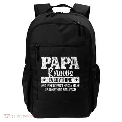 Papa Knows Everything Design Backpack