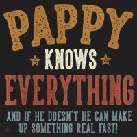 Pappy Knows Everything Humorous FatherS Day Pappy Women's Sweatshirt thumb 2