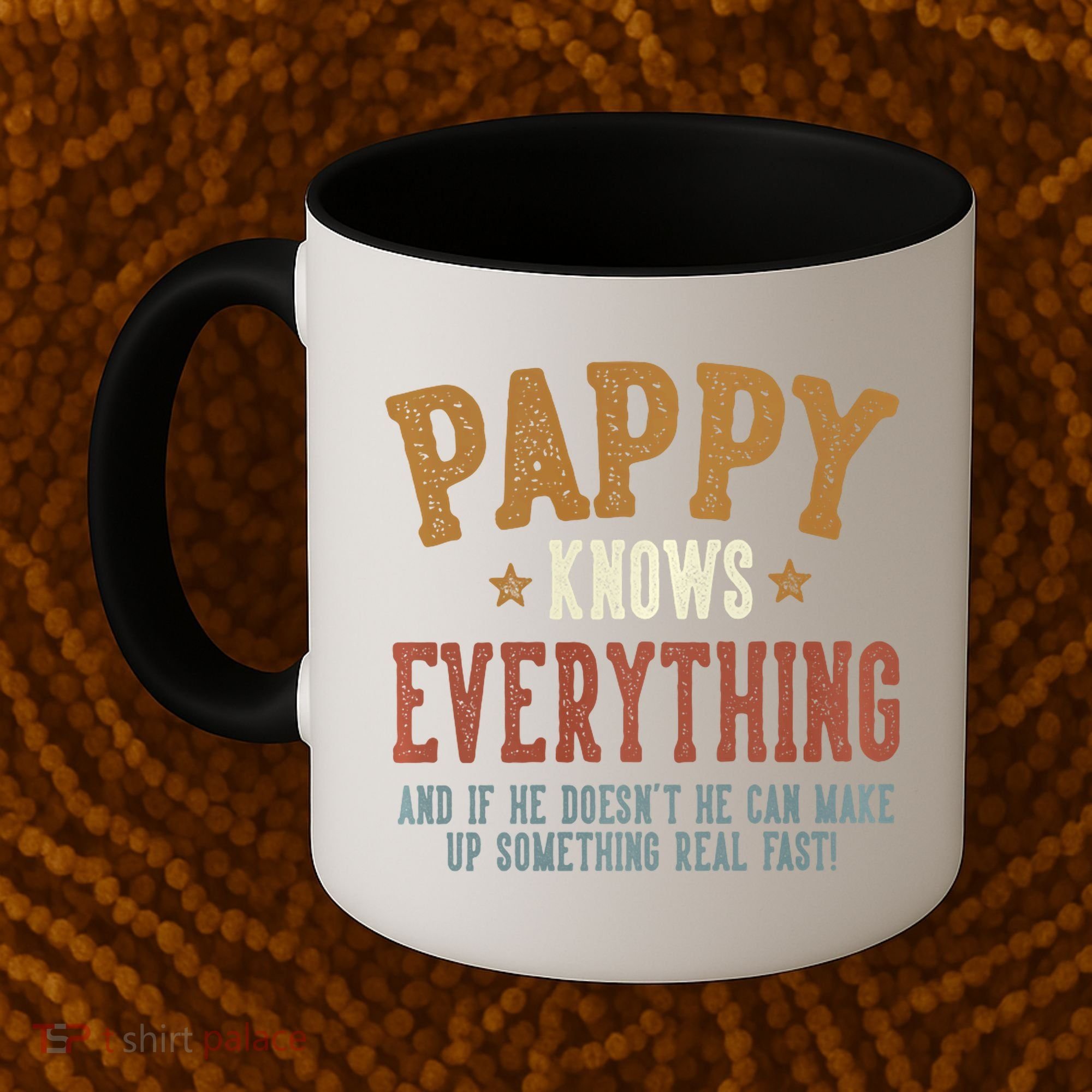 Pappy Knows Everything Humorous FatherS Day Pappy Coffee Mug